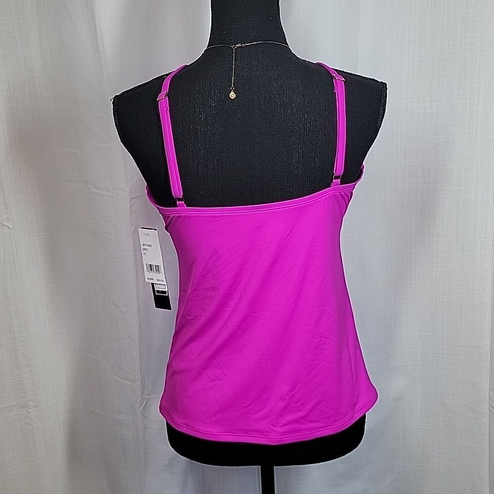 La Blanca Island Goddess Underwire Keyhole Tankini Top - Picture 4 of 16